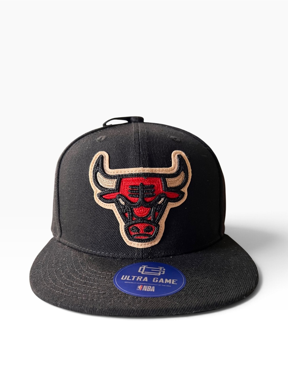 NWT Chicago Bulls Ultra Game NBA Snapback Hat Black Red 3D Logo